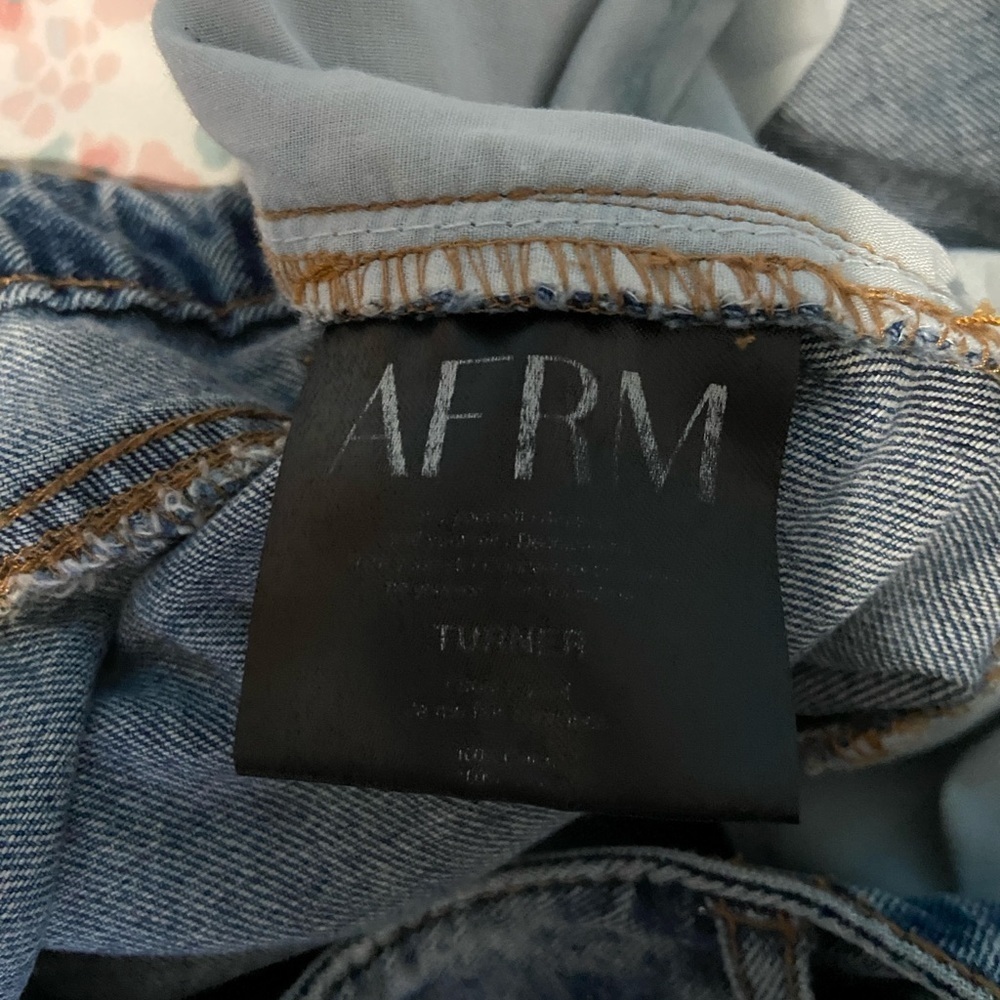 AFRM Turner Baggy Denim Wide Leg Jeans - Picture 9 of 9